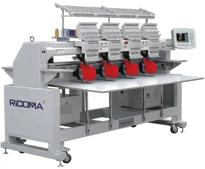 Máquinas de bordar Ricoma, máquinas computarizadas de 4 cabezales para la industria, máquina de coser industrial