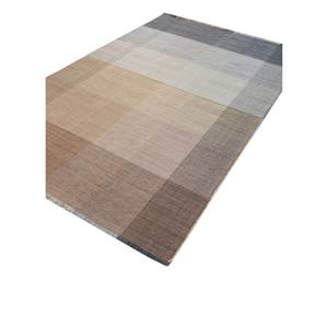 Tesoro Beige Brown Hand Loom <b>Wool</b> Rug Phwl-273 Boho Style Patchwork Rectangle for Home Hallway Bedroom Living Room Use Handmade - Product Image 2