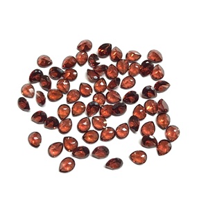 IGI certifié 4x5mm grenat rouge naturel poire en vrac diamant à facettes pierre précieuse AAA Grade haute couleur argent prix de gros Vivaaz - Product Image 1