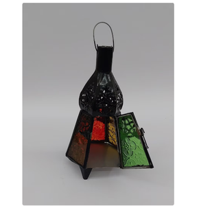 High Quality Handmade Etiquette Candle Holder <b>Black</b> Metal Candle Holder Handmade Coustmized Moroccan <b>Lantern</b> - Product Image 2