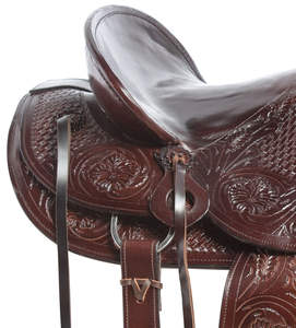 Silla de Montar Western Horse Premium de Cuero para Rodeo, Modelo Wade Ranch Roping405, Diseño Personalizable, Fabricada a Mano - Product Image 3