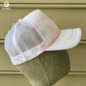 Sombrero de camionero con diseño de logotipo bordado 3D de tela colorida más vendida uso al aire libre - Product Image 4