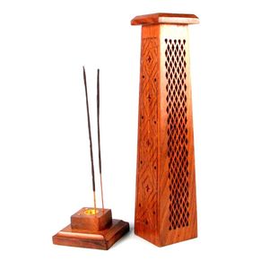 Torre de incienso de madera con aroma perfumado decorativo de Venta caliente a precio mayorista para uso doméstico y de oficina - Product Image 1