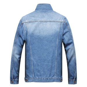 Veste en jean personnalisée de haute qualité à col montant saison d'hiver style de rue en gros veste en jean en coton enduit - Product Image 5