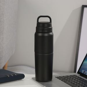 Custom 2 in 1 304 Stainless Steel 550ML Outdoor Portable Sports Water Cup Business Office Gift Cup - Product Image 4