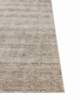 Tapis artisanal de grande taille en laine et soie de bambou, 50% laine, 50% soie de bambou, couleur unie, tissé à la main, style uni, poils moyens
