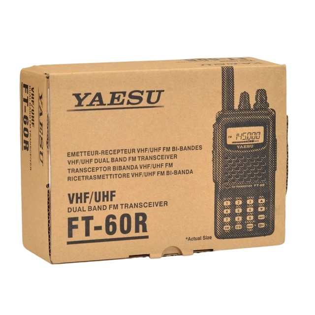 Yaesu FT-60R Dual Band Handheld Radio 5W VHF/UHF 144/430MHz FM Transceiver with Wide Receive, Rugged Build