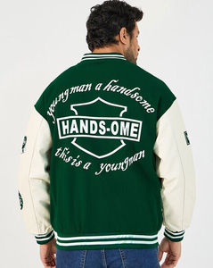 Veste universitaire unisexe moderne, coupe-vent, intérieur matelassé, vêtement de sport décontracté, broderie personnalisée, équipe, école - Product Image 2