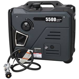 Générateur onduleur bi-carburant 5500W avec démarrage à distance, capteur de monoxyde de carbone et roues - Product Image 5