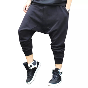 Pantalons de survêtement à entrejambe tombants personnalisés de haute qualité pour hommes élégants vêtements décontractés pantalons de survêtement pour hommes pantalons à entrejambe tombant pour hommes - Product Image 2