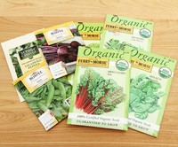 Sachets refermables personnalisés en papier kraft biodégradable pour graines de plantes, fleurs, fruits, légumes et graines de jardin