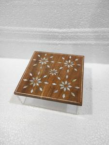 Handmade Mother of Pearl Inlay Acrylic <b>Storage</b> Jar for Luxury Dry Fruit Organization, Sweet <b>Storage</b>, and Festive Gift Decor - Product Image 4