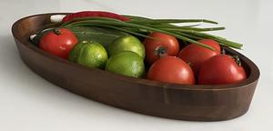 Bandeja de Servir con Forma de Caña de Acacia - Product Image 1