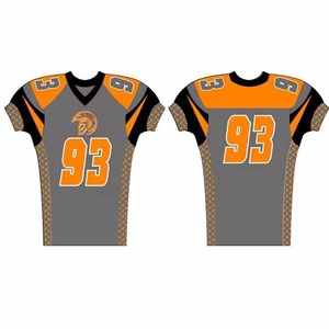 Maillot de football américain en maille de haute qualité sublimé personnalisé pour les équipes de jeunes vêtements respirants pour la saison de football d'été - Product Image 6