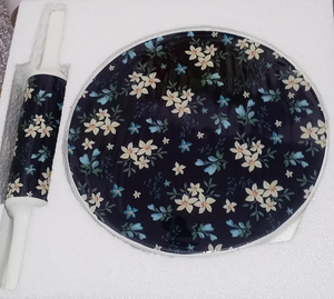 Ensemble élégant de chakla belan avec des matériaux en marbre, bois et métal, respectueux de l'environnement pour un usage domestique et en restaurant - Product Image 5