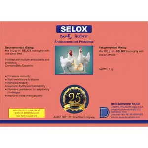 Selox Antioxidants and Probiotics High Workable Poultry Vitamin Feed Additives for Chickens Immune Booster Anti Stress