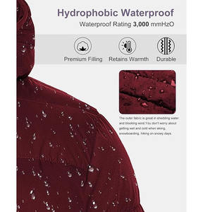 Veste matelassée moderne et tendance pour femmes, tissu tissé respirant, coupe-vent, isolation thermique - Product Image 5