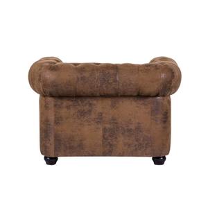 Hot Sale Modern Genuine Leather Armchair One <b>Seat</b> Sofa for School Park Workshop Living Room Use - Product Image 6