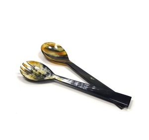 ชุดเครื่องใช้บนโต๊ะอาหารบัฟฟาโลฮอร์นชุดสลัดเซิร์ฟเวอร์อุปกรณ์รับประทานอาหารเย็นช้อนฮอร์น - Product Image 1