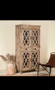 Armoire en bois élégante et autoportante pour chambre à coucher, style traditionnel, extensible, intérieur spacieux, portes assemblées, école - Product Image 3