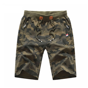 กางเกงขาสั้นลำลองมีเชือกผูกแบบกำหนดเองสำหรับผู้ชายทรงสลิมฟิตระบายอากาศได้บริการ OEM ลายพรางออกแบบได้ตามต้องการ - Product Image 1