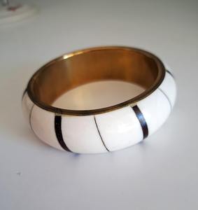 Brazalete de moda de hueso de latón hecho en India, pulseras de joyería de moda, brazaletes de joyería de mano para mujer de alta calidad, precio de fábrica - Product Image 4