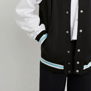 Chaqueta Universitaria de Servicio OEM, Chaqueta de punto estampada de algodón para mujer, chaquetas universitarias de material de alta calidad a bajo precio a la venta - Product Image 6