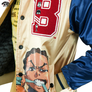 Custom Printed Varsity Satin <b>Baseball</b> Jacekt For Men Embroidery & Chenille Logos Printed <b>Jacket</b> - Product Image 6
