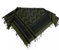 Écharpe ethnique Shemagh en coton 100% personnalisée, respirante et anti-poussière, motif camouflage pour hommes et femmes
