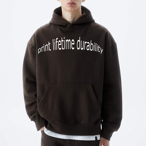 Nuevo diseño de sudaderas con capucha para hombre, ropa de calle, hombros caídos, peso pesado, Jersey de algodón de gran tamaño, sudaderas con capucha para hombre - Product Image 3