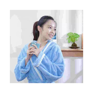 Peignoir à capuche en tissu éponge respirant unisexe Vêtements de nuit d'hiver avec tissu tricoté pour hommes et femmes - Product Image 1