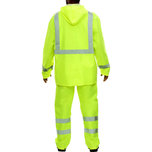 Combinaison de sécurité de haute visibilité, taille personnalisée, réfléchissante, coupe-vent, imperméable, de qualité supérieure, pour la construction en extérieur, unisexe, combinaisons haute visibilité - Product Image 6