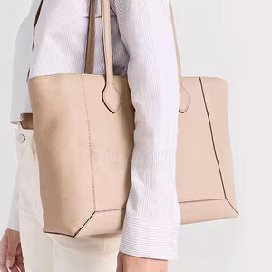 กระเป๋าสะพายไหล่ของผู้หญิงแบบลำลองสองช่องกระเป๋าหนังหรูหราโลโก้ออกแบบได้ตามที่ต้องการ - Product Image 2