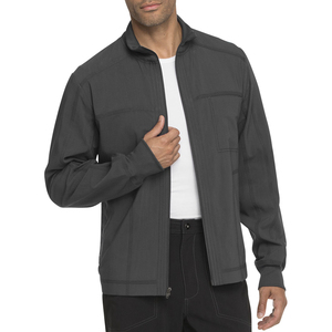 Chaqueta de uniforme de hospital suave para hombre con cremallera hecha de tejido elástico cómodo traje médico para médicos y enfermeras - Product Image 2