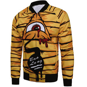 Casual Varsity Leisure <b>Jacket</b> Sport Comfortable Bomber <b>Jacket</b> Loose Bomber <b>Jacket</b> for <b>Men</b> Customer logo - Product Image 6