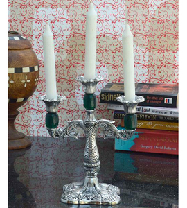Bougeoir en métal pièce maîtresse décorative unique pour l'intérieur de la maison de la table à manger et installation d'éclairage chaud sur les supports, nouveauté - Product Image 3