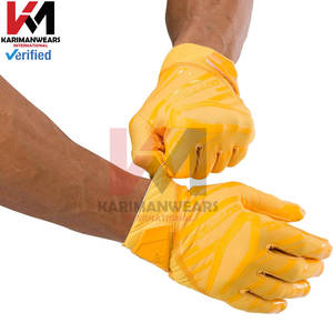 Concevez vos propres gants de football américain personnalisés avec paume en silicone antidérapante Gants de football américain - Product Image 2