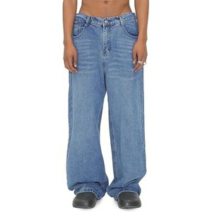 Primavera Verano Negro Azul Cargo Jeans hombres Streetwear Denim Jogger pantalones hombres Baggy Harem Jean pantalones de talla grande - Product Image 1