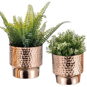 Pot de fleurs à finition dorée Décoration de jardin Décoration intérieure et extérieure Vases en métal Design de luxe pour la maison et le jardin - Product Image 4