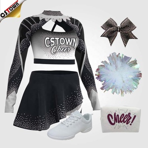 Oem Wholesale Rhinestone Cheerleading Uniforms Design <strong>Cheerleaders</strong> <strong>Sexy</strong> <strong>Cheerleader</strong> Uniform - Product Image 5