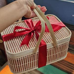 ตะกร้าไม้ไผ่สานที่เป็นมิตรกับสิ่งแวดล้อมทำด้วยมือสำหรับจัดเก็บและตกแต่งบ้าน-งานฝีมือจากเวียดนามที่ทนทานและน้ำหนักเบา - Product Image 1