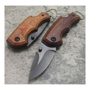 Cuchillo Plegable de Bolsillo para Caza y Camping, de Grado Industrial, con Hoja de Acero de Damasco y Mango de Madera de Palisandro, Personalizable OEM, ¡Gran Oferta! - Product Image 3
