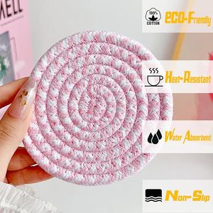 Attractive Beast Design Cotton Rope <b>Table</b> <b>Coaster</b> for Parties and Other Functions Tableware Decorative Mats & Pads - Product Image 4