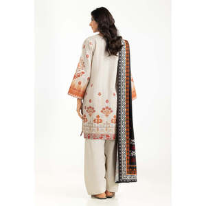 IUSTKSD-1388 Costume décontracté d'été en Khaddar imprimé 3 pièces - Product Image 3