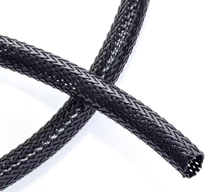 Gaine de câble en nylon plat à prix d'usine, gaine extensible en polyester résistante aux hautes températures. - Product Image 4