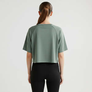 เสื้อยืดฝึกซ้อม GAI สีเขียวอ่อนสำหรับออกกำลังกาย - Product Image 2