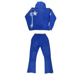 Ensemble de sport à capuche décontracté unisexe Street Wear Brand Design avec pantalons de survêtement et t-shirts Ensemble de survêtement d'hiver de grande taille pour hommes - Product Image 2