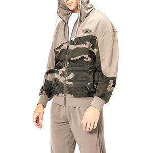 Survêtements pour hommes en coton 100% durables et légers, à capuche, décontractés, pour une utilisation en extérieur, grande taille, logo personnalisé - Product Image 5