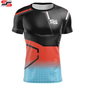 <b>Men</b> sublimation multi T-Shirt Slim Fit <b>Short</b> Sleeve Fitness Top Gym Clothes Soft unisex regular fitting Shirt - Product Image 3