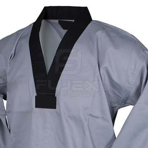 Venta al por mayor de Taekwondo bajo precio hecho de fábrica hombres uniforme ropa de trabajo uniforme con diseño de logotipo uniforme de Taekwondo - Product Image 3